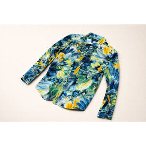 Paisley and Gray Multicolor Long Sleeve Slim Fit Shirt (Chicago, Sourced 2023)